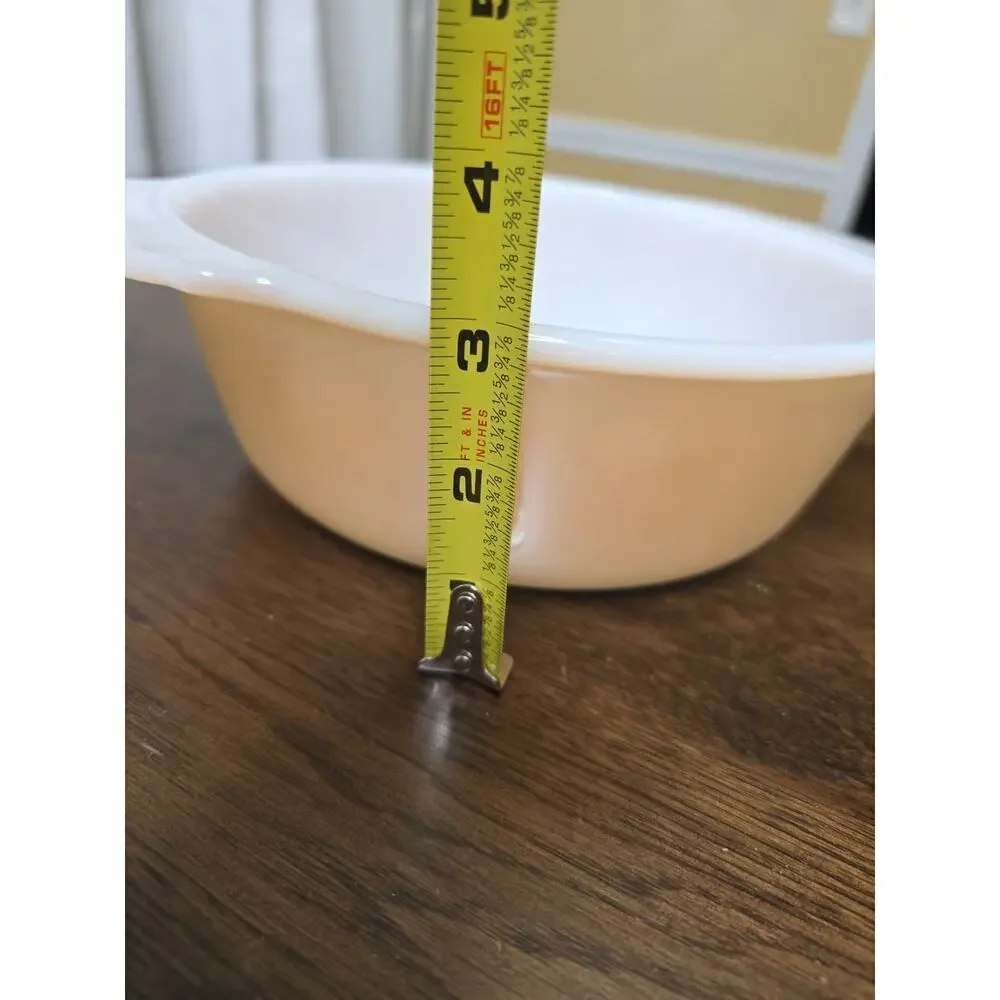 Anchor Hocking FIRE-KING PEACH LUSTER 1½ QUART CASSEROLE Dish‎ 433 Vintage